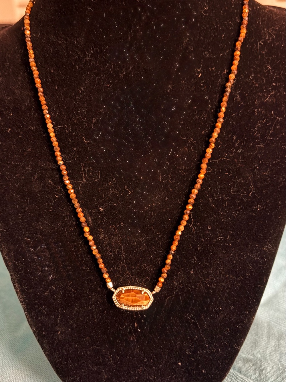 Kendra Scott Tiger Eye Necklace